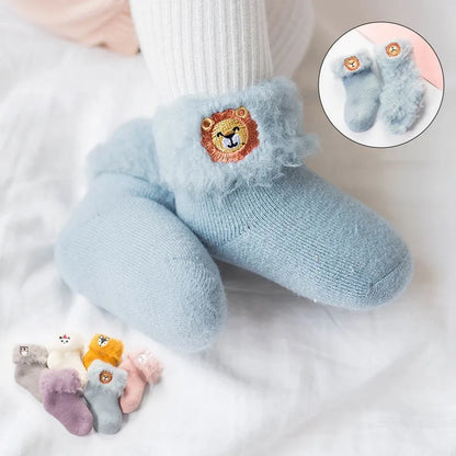 Baby Socks 3D Embroidery Cartoon