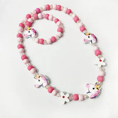 Cute Cartoon Kids Necklace Bracelet Set | PAMU8
