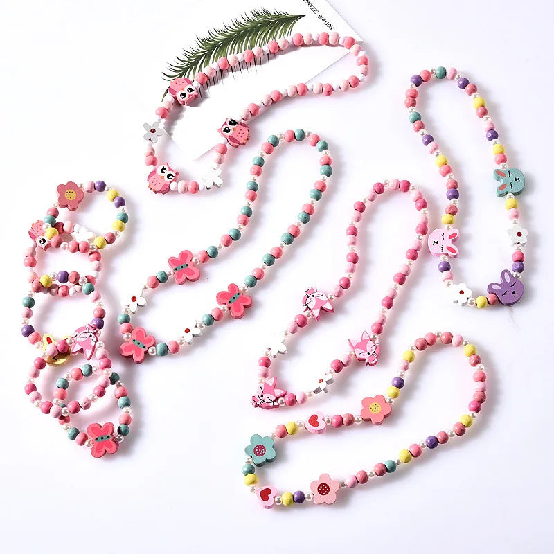 Cute Cartoon Kids Necklace Bracelet Set | PAMU8