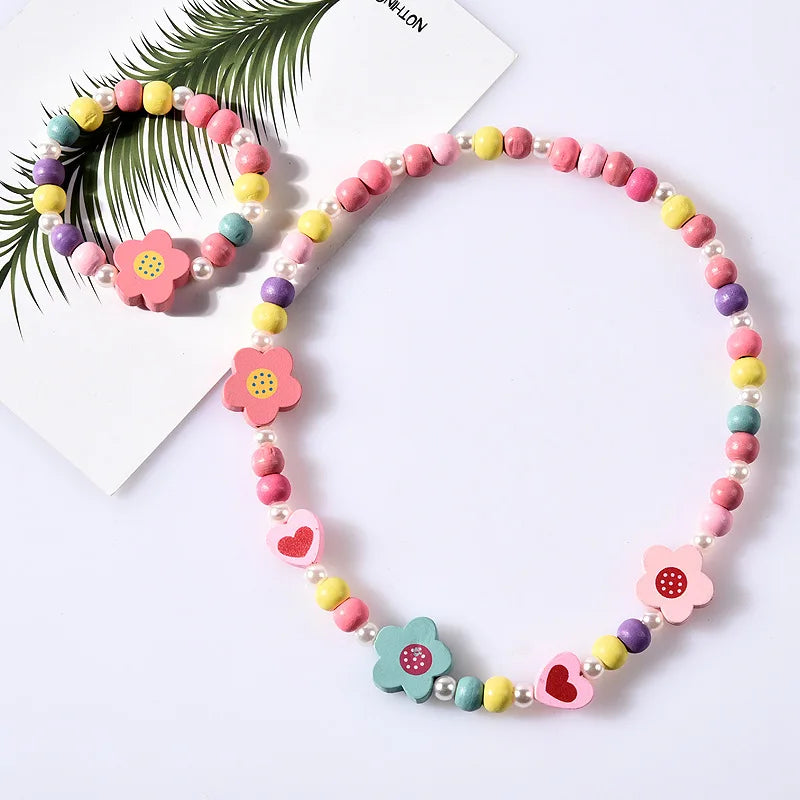 Cute Cartoon Kids Necklace Bracelet Set | PAMU8