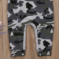 Baby Boys' Hooded Jumpsuit, Warm Newborn Romper