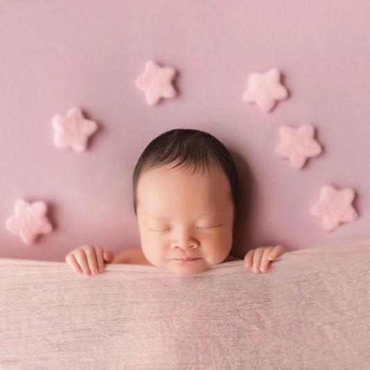 5Pcs Baby Wool Felt Stars Photography Accessories - PAMU8