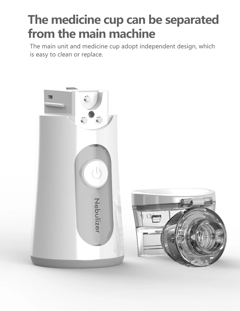 Portable Nebulizer Inhaler: Quiet Mesh Mist for Kids