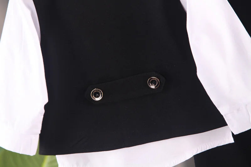 Baby Boys' Formal Suit Set, Vest Shirt and Pants