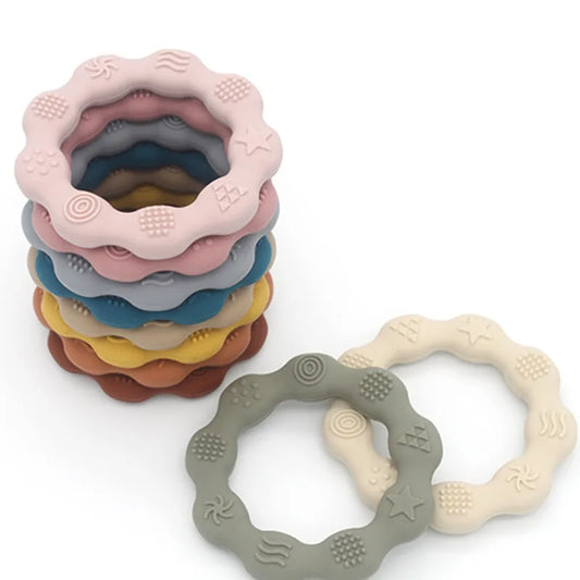 Baby  Food Grade Silicone Newborn Grip Teething Toys - PAMU8