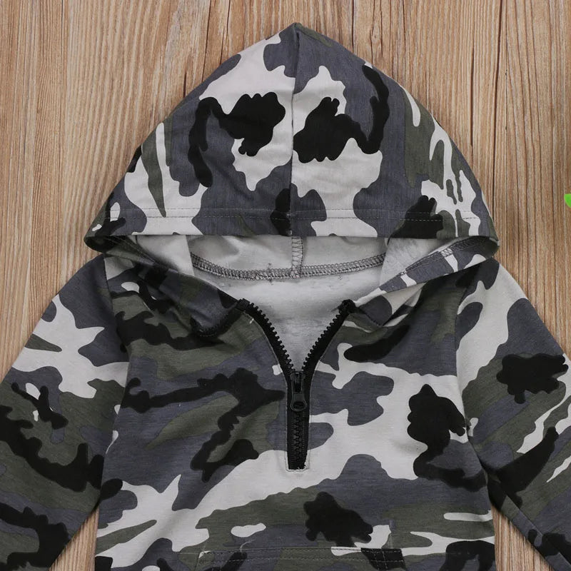 Baby Boys' Hooded Jumpsuit, Warm Newborn Romper
