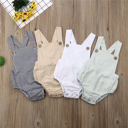 Casual Baby Sleeveless Jumpsuits