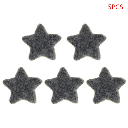 5Pcs Baby Wool Felt Stars Photography Accessories - PAMU8
