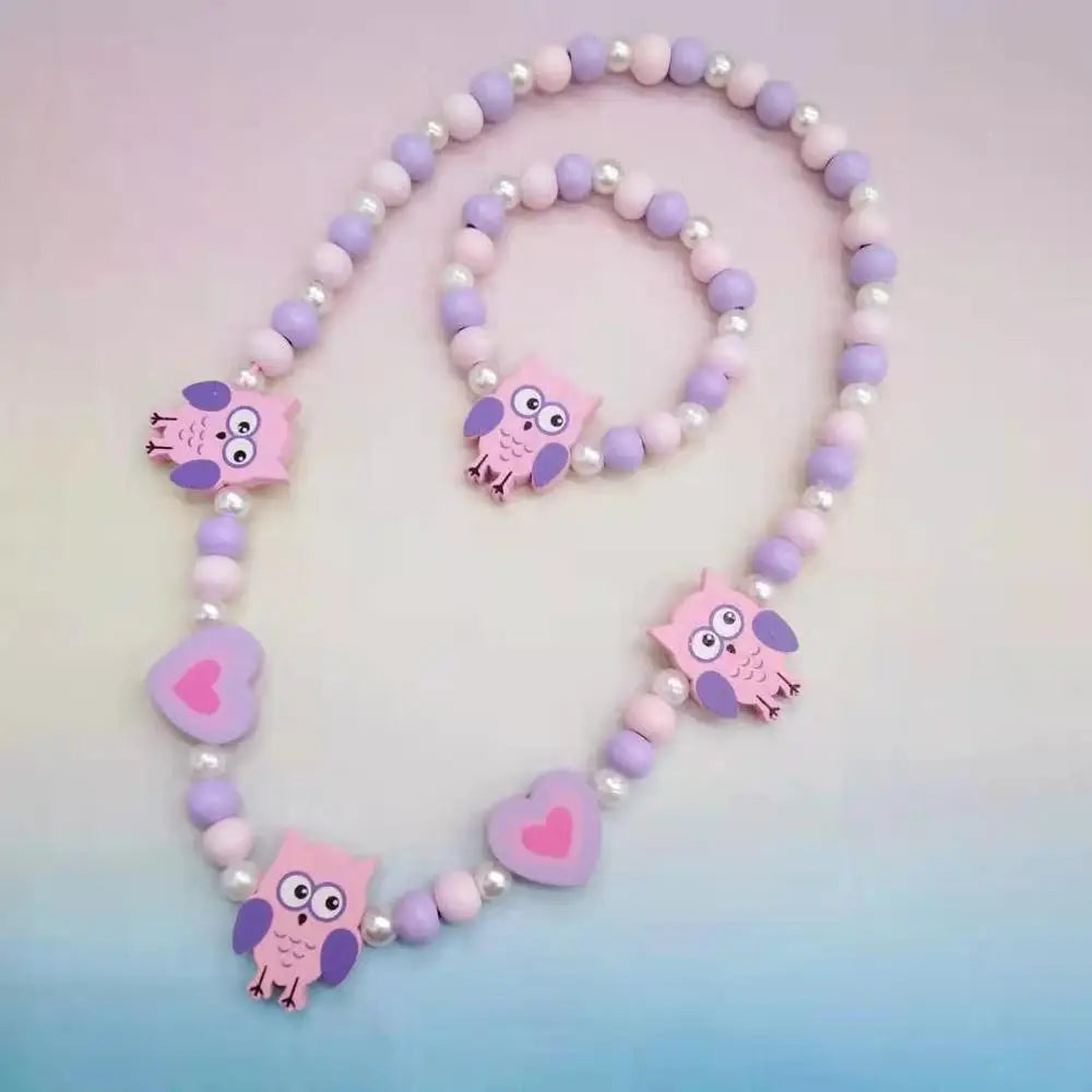 Cute Cartoon Kids Necklace Bracelet Set | PAMU8