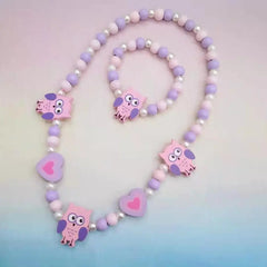 Cute Cartoon Kids Necklace Bracelet Set | PAMU8