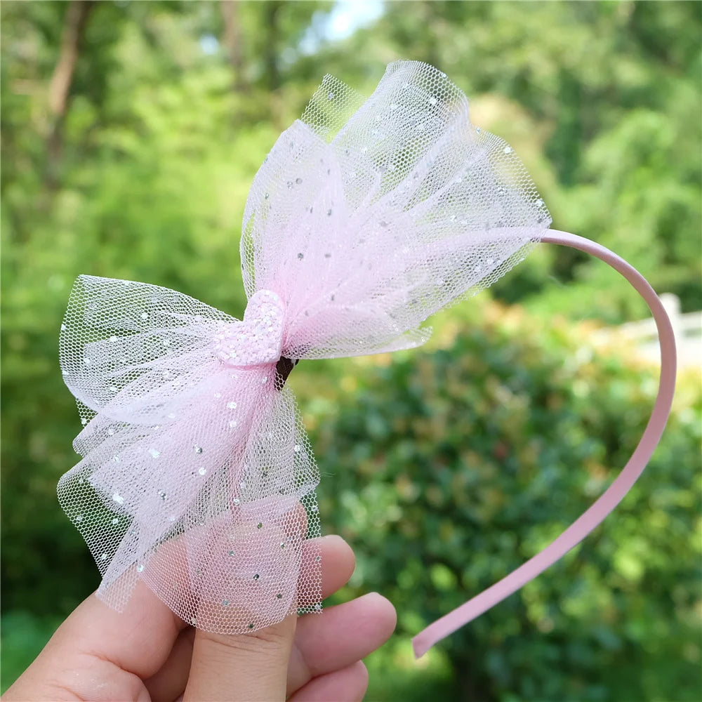 Girls Shiny Bows Hairband