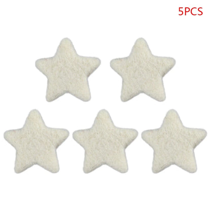5Pcs Baby Wool Felt Stars Photography Accessories - PAMU8