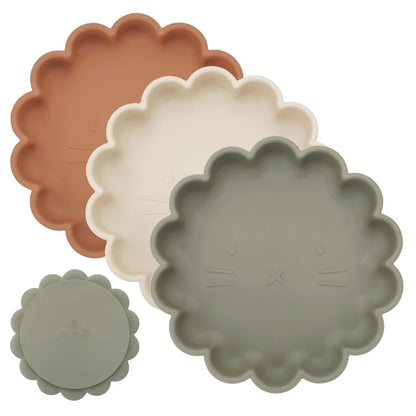 3pcs Baby Plate Spoon Fork Set