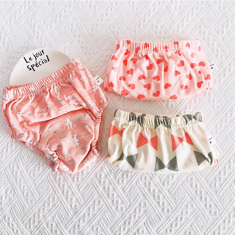 Reusable Cloth Diapers, 3-Pack Washable Training Pants