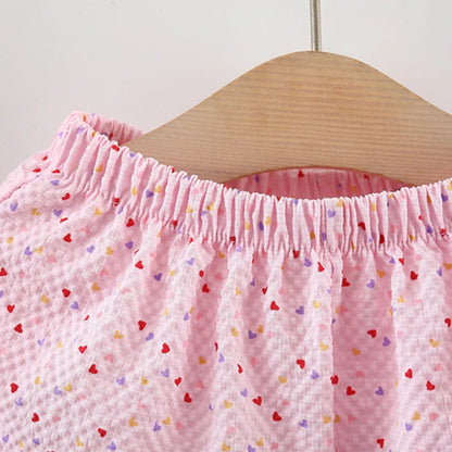 Colorful Dot Sleeve Baby Set
