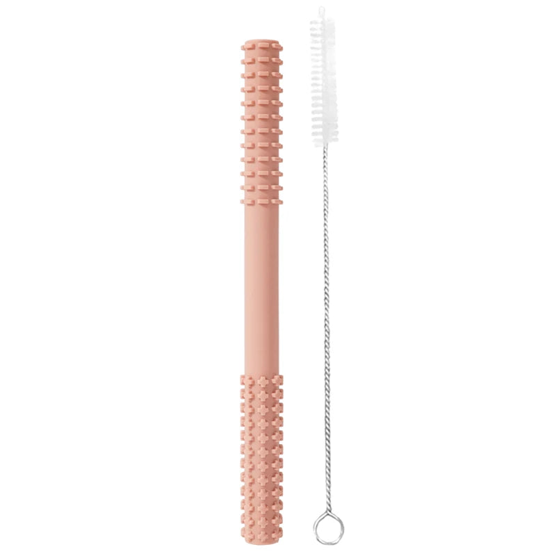 Molar Straw Baby Teether With Brush - PAMU8