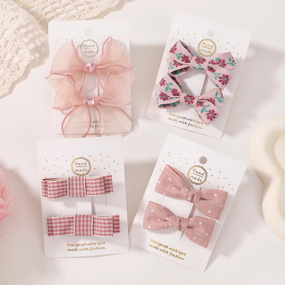 Sakura Pink Bow Clip