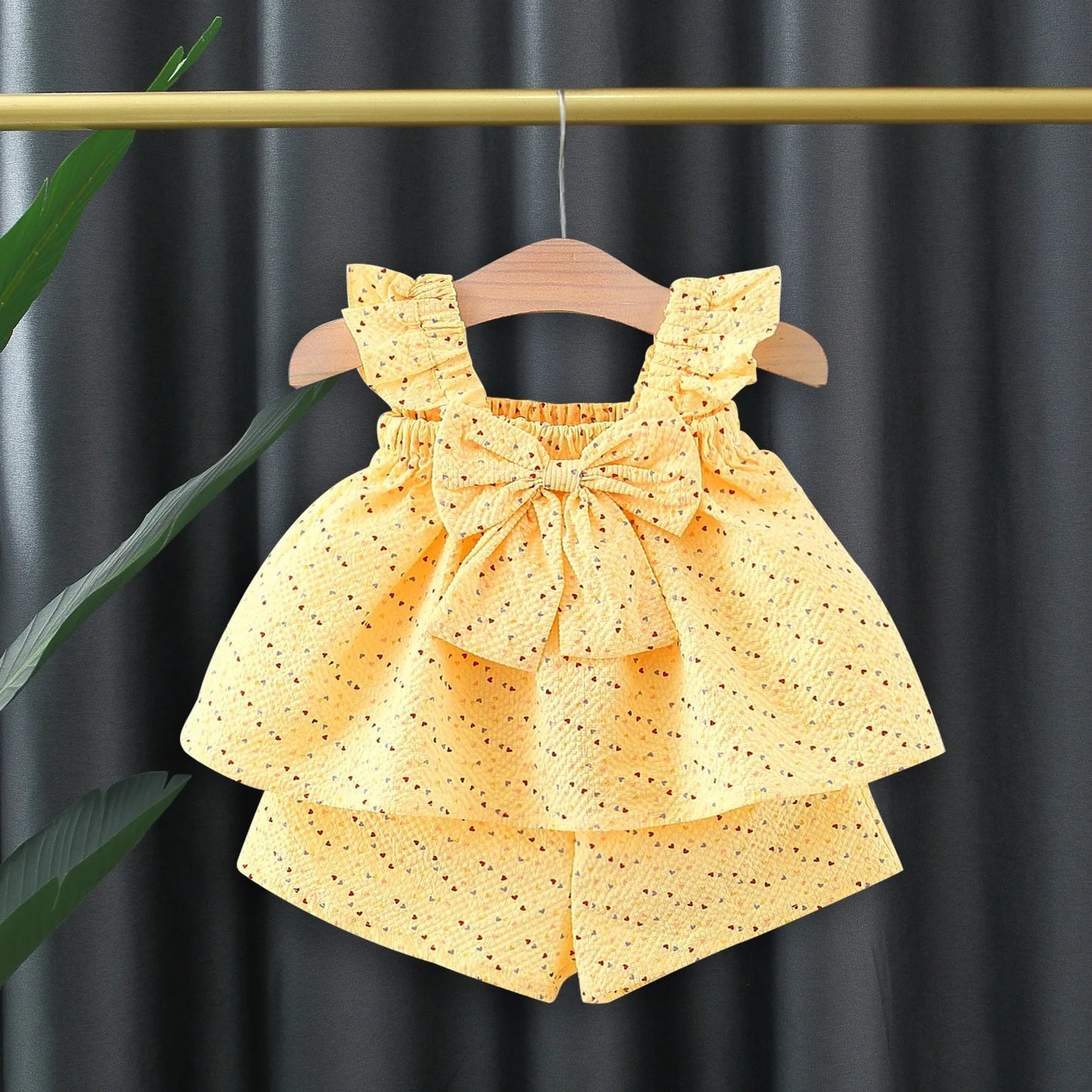 Colorful Dot Sleeve Baby Set