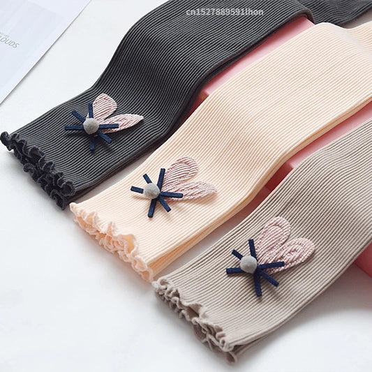 Girls Leggings Cotton Elastic Waist