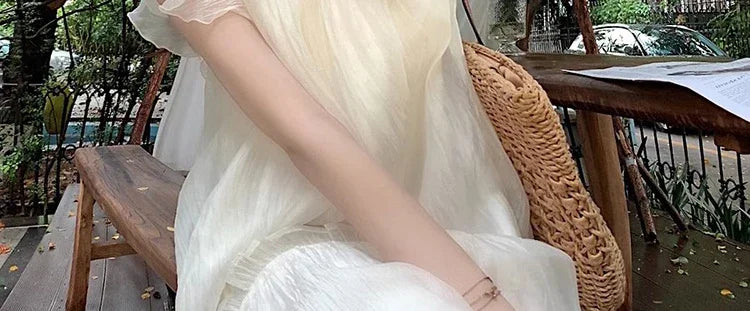 Necklace Petal Sleeve Maternity Dress