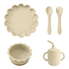 Baby Feeding Plate Set, 5-Piece Toddler Dinnerware