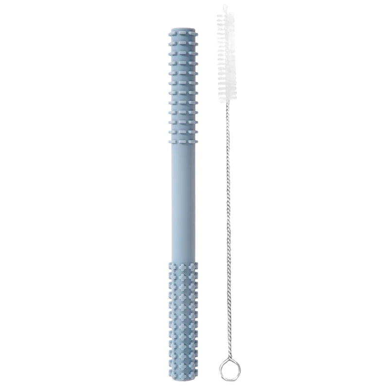 Molar Straw Baby Teether With Brush - PAMU8