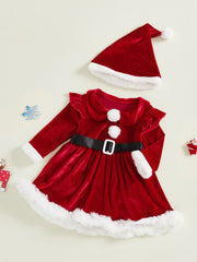 Santa Velvet Romper Outfit