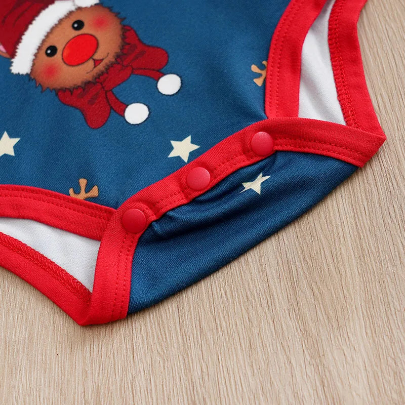 Christmas Reindeer Print Jumpsuit