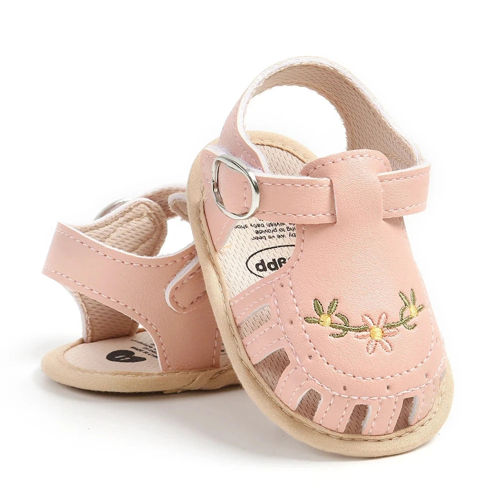 Newborn Floral Soft Sandals