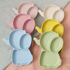 Silicone Baby Feeding Plate, Toddler Dining Dish