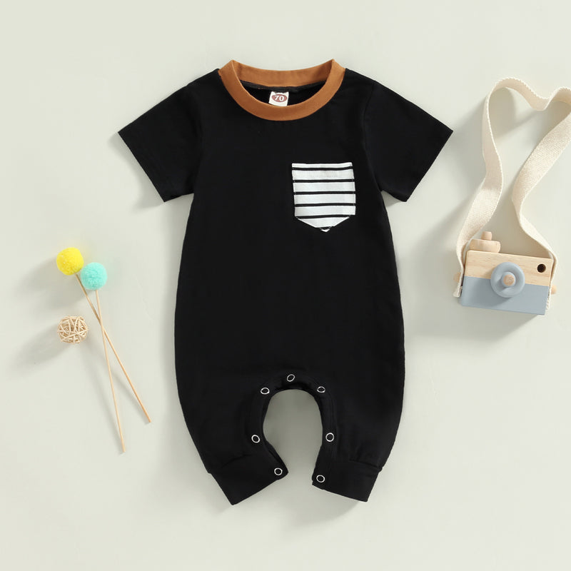 Newborn Jumpsuit 3M to 18M | Soft Cotton Short Sleeve