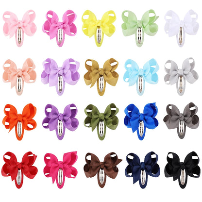 2Pcs Solid Bow Clips
