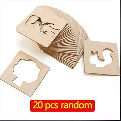 Wooden DIY Painting Template for Kids