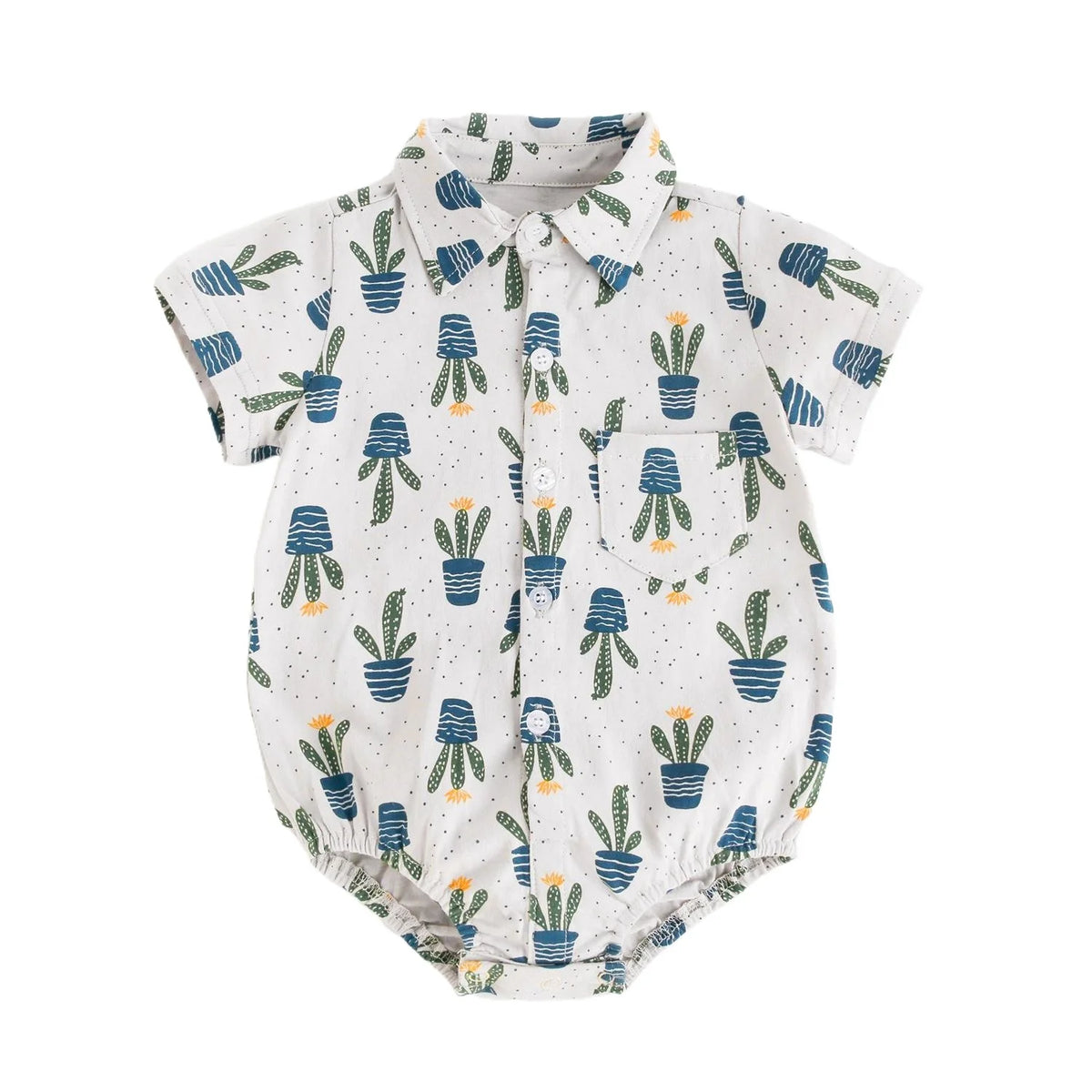 Baby Short-Sleeve Onesies, Cute Summer Bodysuits