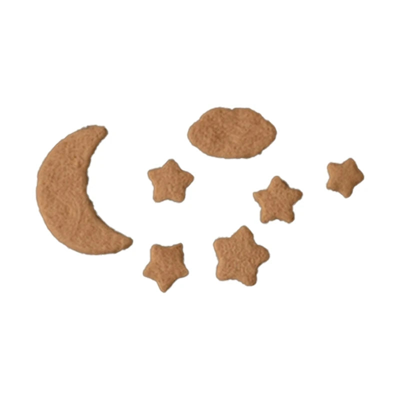 5Pcs Baby Wool Felt Stars Photography Accessories - PAMU8