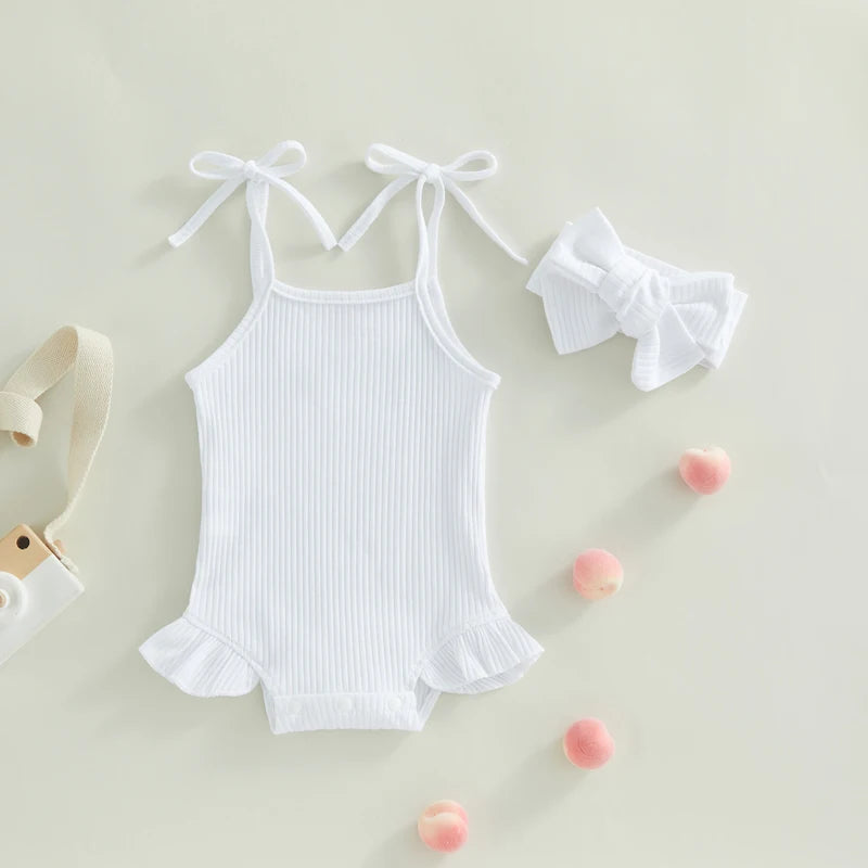 Tie-Up Strap Baby Outfit