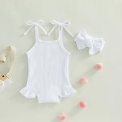 Tie-Up Strap Baby Outfit