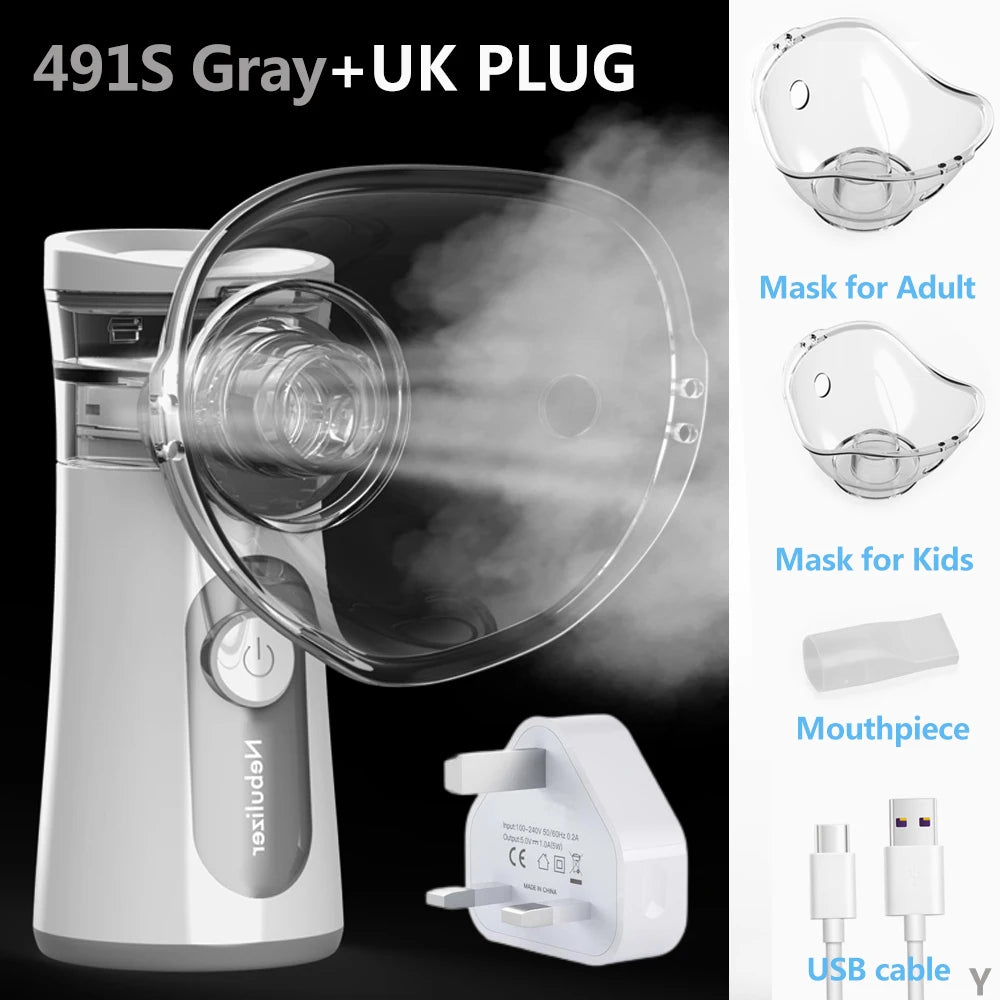 Portable Nebulizer Inhaler: Quiet Mesh Mist for Kids