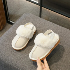 Kids Toes Wrapped Plush Slippers