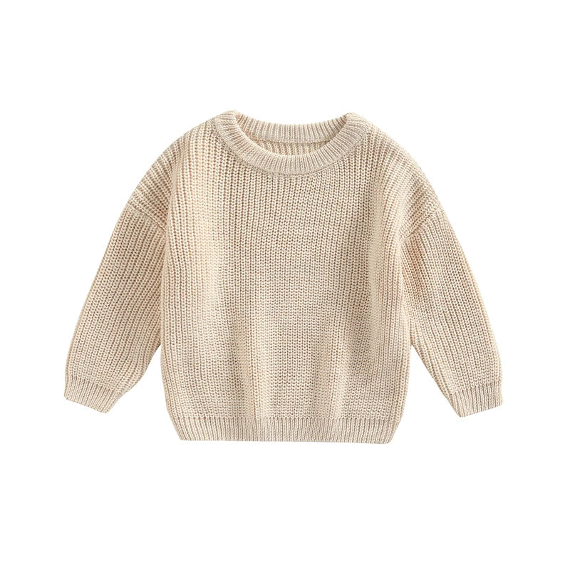 Newborn Knitwear Long Sleeve Cotton Pullover Tops - PAMU8