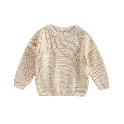 Newborn Knitwear Long Sleeve Cotton Pullover Tops - PAMU8