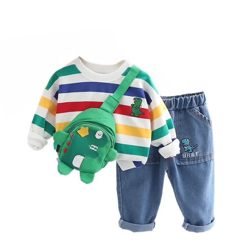 Striped Long Sleeve Baby Set