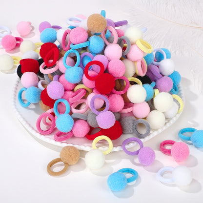 40Pcs Plush Elastic Rubber