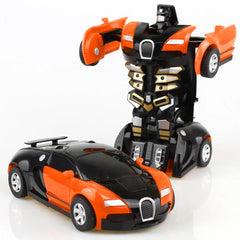 Mini 2-in-1 Transforming Robot Car Toy