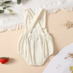 Rainbow Strawberry Embroidery Romper