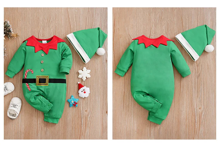 Long Sleeve Christmas Jumpsuit