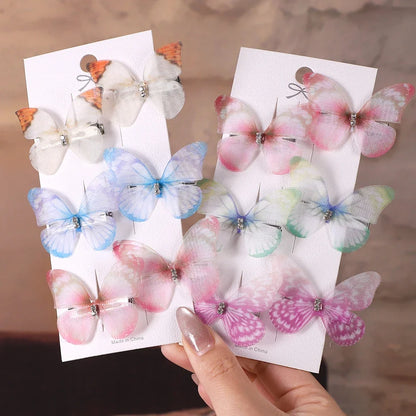6Pcs Butterfly Hairpins