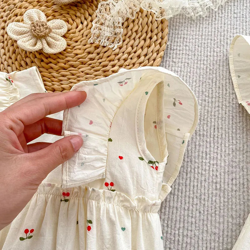Cherry Girls Bow Jumpsuit