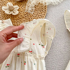 Cherry Girls Bow Jumpsuit