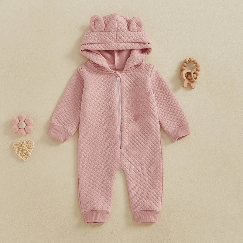 Hooded Embroidery Letter Outfit